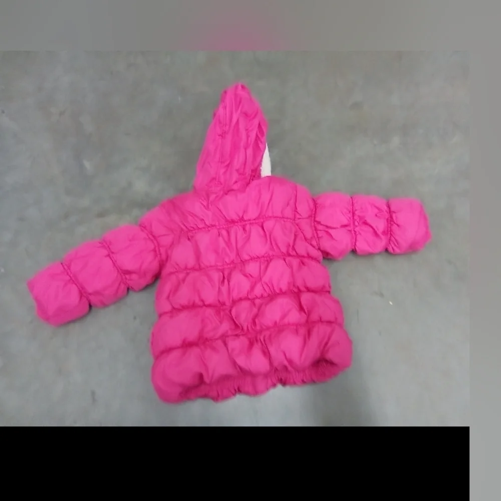 Old Navy Pink Puffer Jacket with Hood